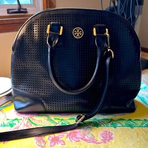 Tori Burch Robinson Satchel Top handle- black